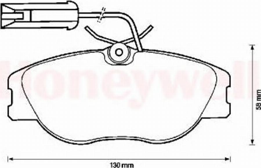 BENDIX 571472B - Brake Pad Set, disc brake www.autospares.lv