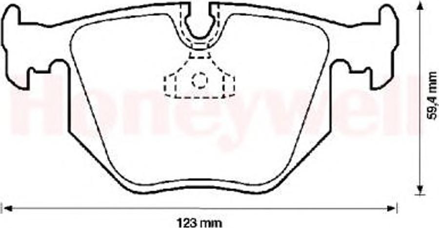 BENDIX 571545B - Brake Pad Set, disc brake www.autospares.lv