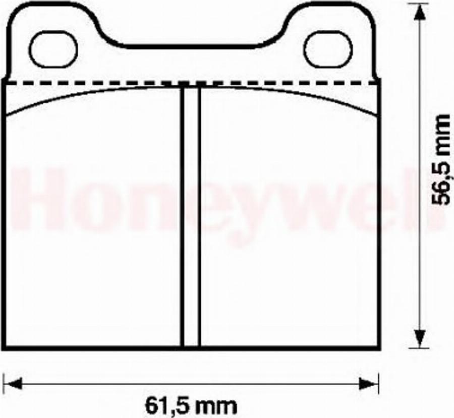 BENDIX 571554B - Тормозные колодки, дисковые, комплект www.autospares.lv