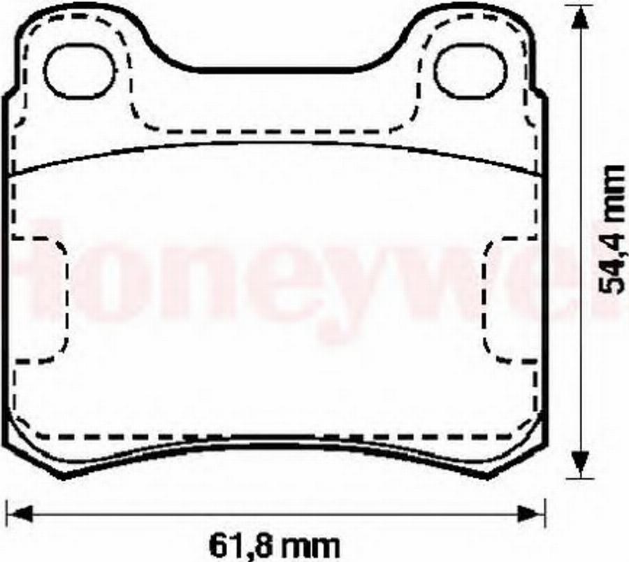 BENDIX 571555B - Bremžu uzliku kompl., Disku bremzes www.autospares.lv