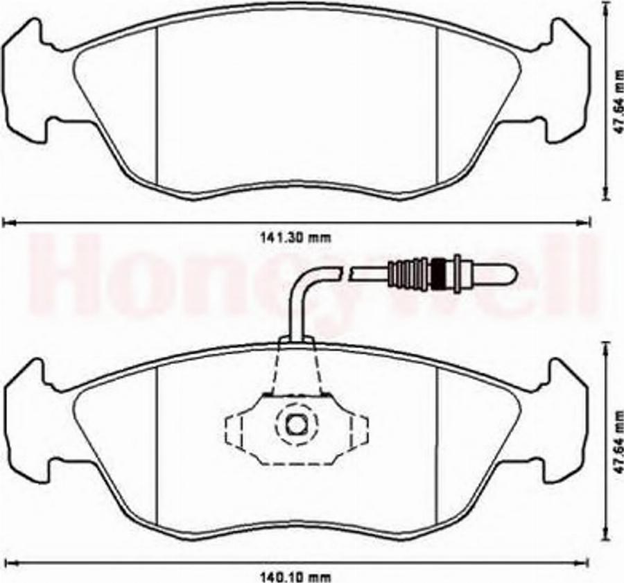 BENDIX 571509B - Brake Pad Set, disc brake www.autospares.lv