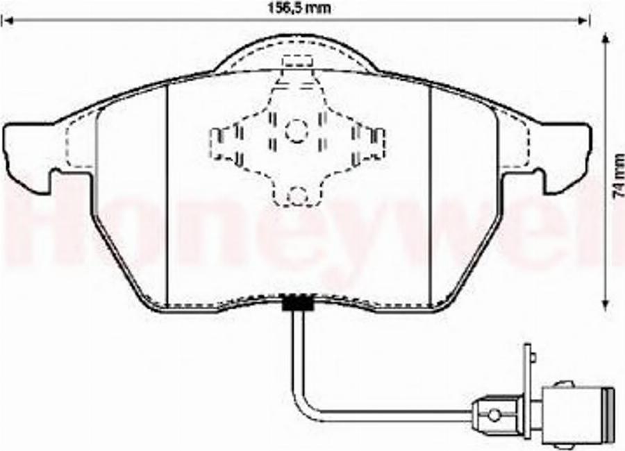 BENDIX 571512B - Brake Pad Set, disc brake www.autospares.lv