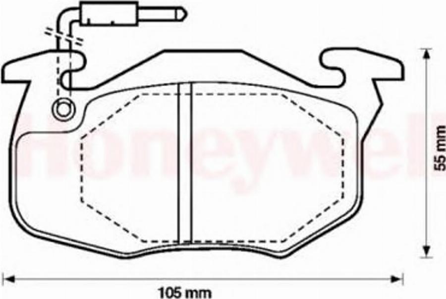 BENDIX 571524 B - Bremžu uzliku kompl., Disku bremzes autospares.lv