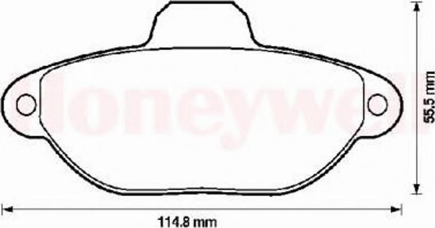 BENDIX 571528B - Brake Pad Set, disc brake www.autospares.lv