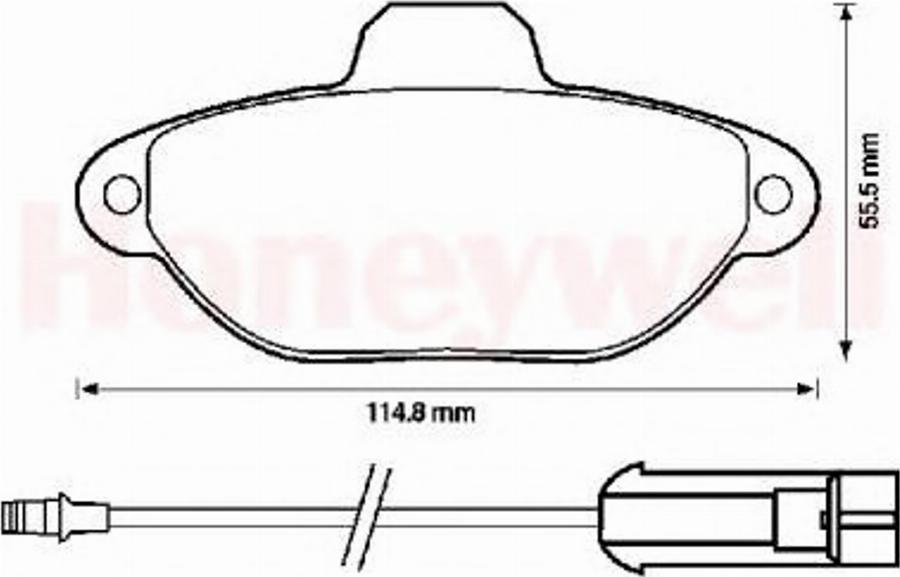 BENDIX 571523B - Brake Pad Set, disc brake www.autospares.lv