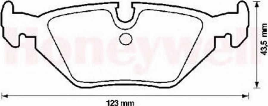 BENDIX 571527B - Тормозные колодки, дисковые, комплект www.autospares.lv