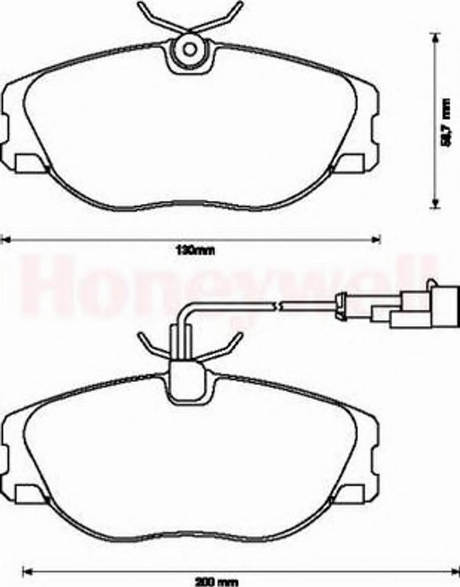 BENDIX 571894B - Тормозные колодки, дисковые, комплект www.autospares.lv