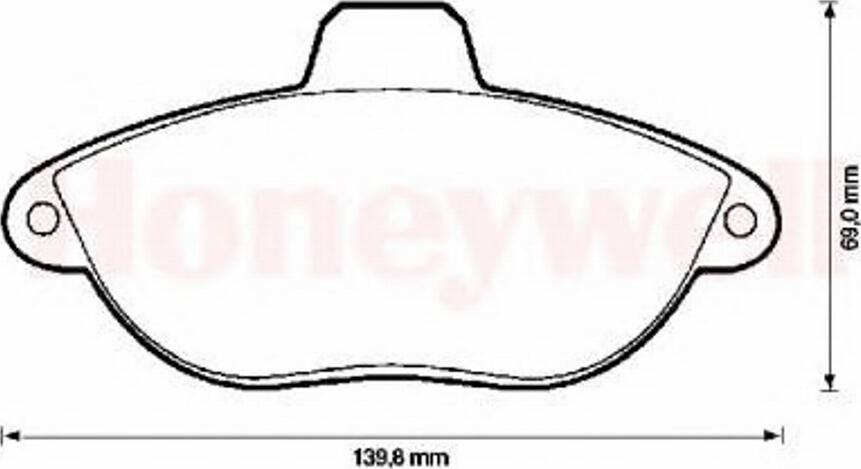 BENDIX 571843B - Brake Pad Set, disc brake www.autospares.lv