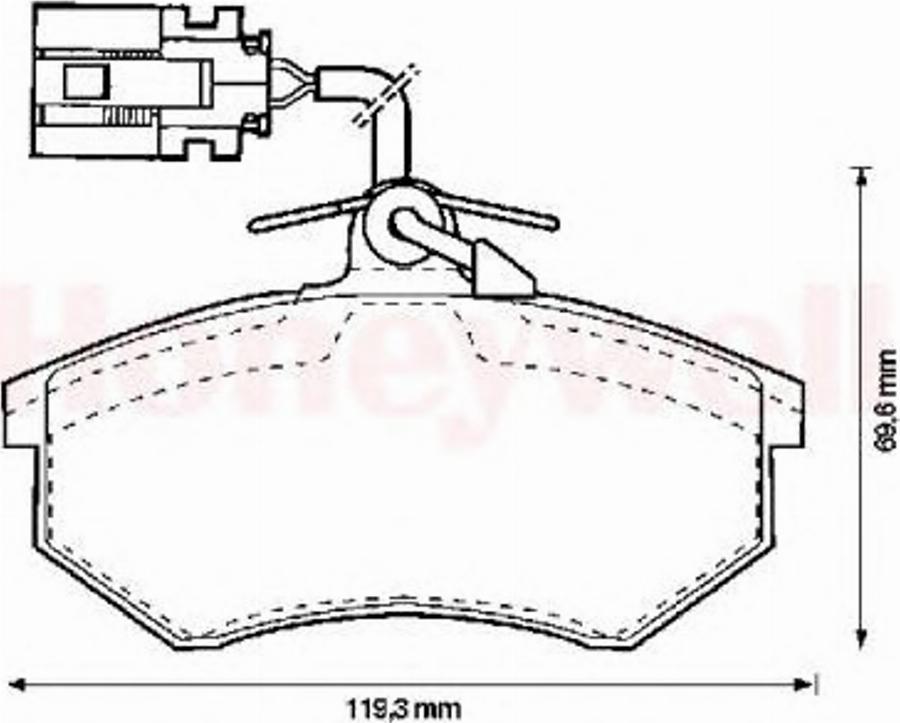 BENDIX 571856B - Brake Pad Set, disc brake www.autospares.lv