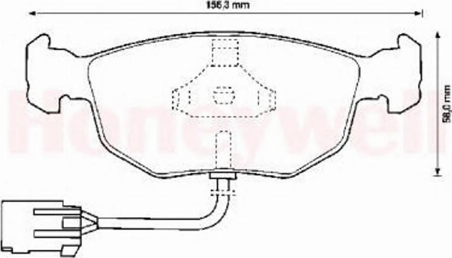 BENDIX 571851B - Тормозные колодки, дисковые, комплект www.autospares.lv