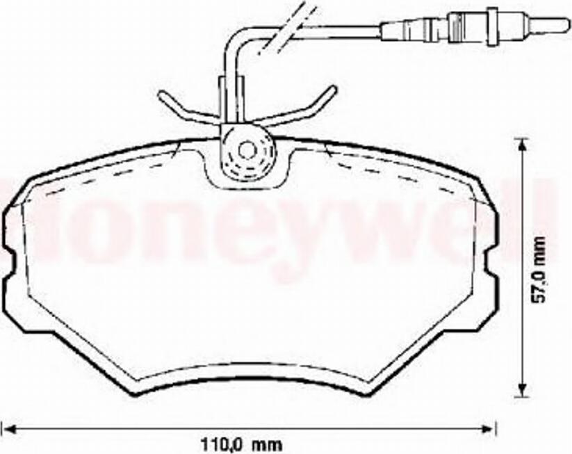 BENDIX 571857B - Bremžu uzliku kompl., Disku bremzes autospares.lv