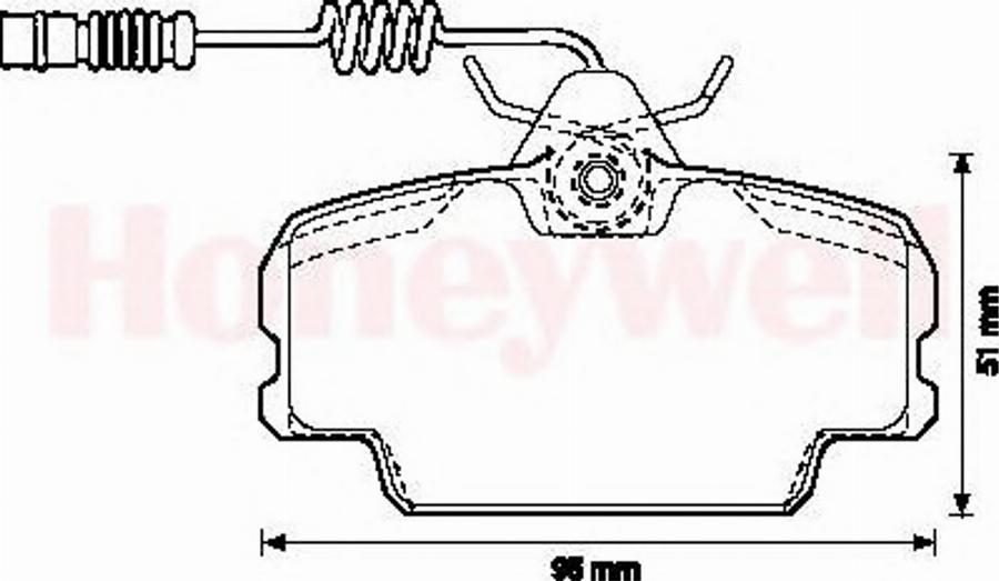 BENDIX 571868B - Brake Pad Set, disc brake www.autospares.lv