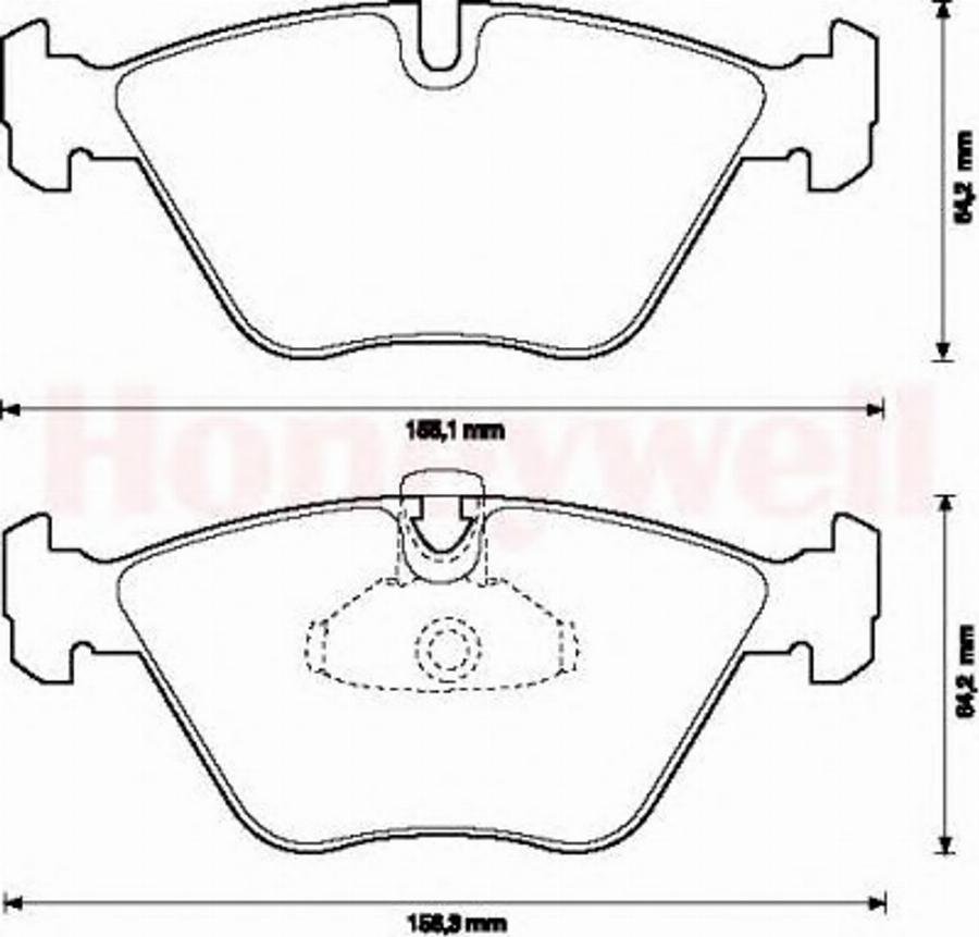 BENDIX 571880B - Тормозные колодки, дисковые, комплект www.autospares.lv