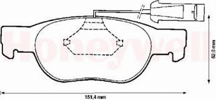 BENDIX 571882B - Тормозные колодки, дисковые, комплект www.autospares.lv