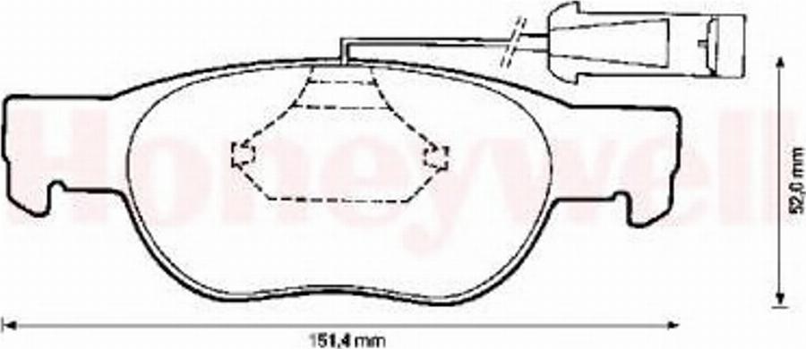 BENDIX 571887B - Brake Pad Set, disc brake www.autospares.lv