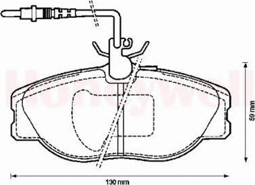 BENDIX 571838B - Bremžu uzliku kompl., Disku bremzes www.autospares.lv