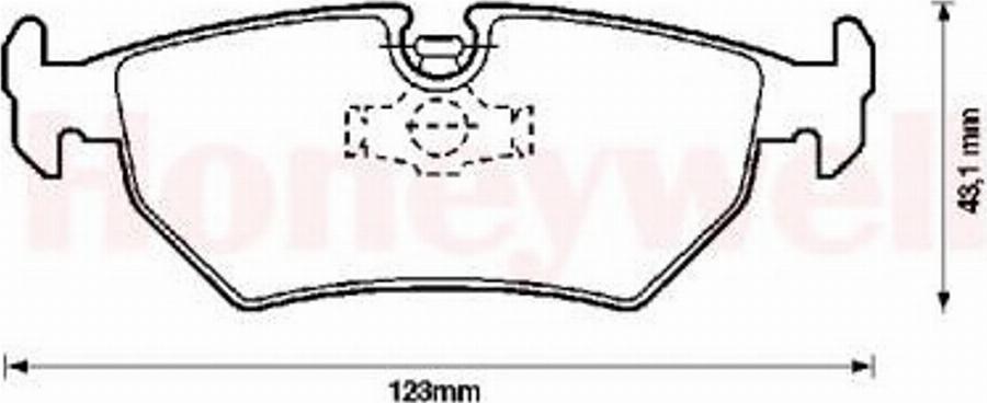 BENDIX 571837B - Тормозные колодки, дисковые, комплект www.autospares.lv