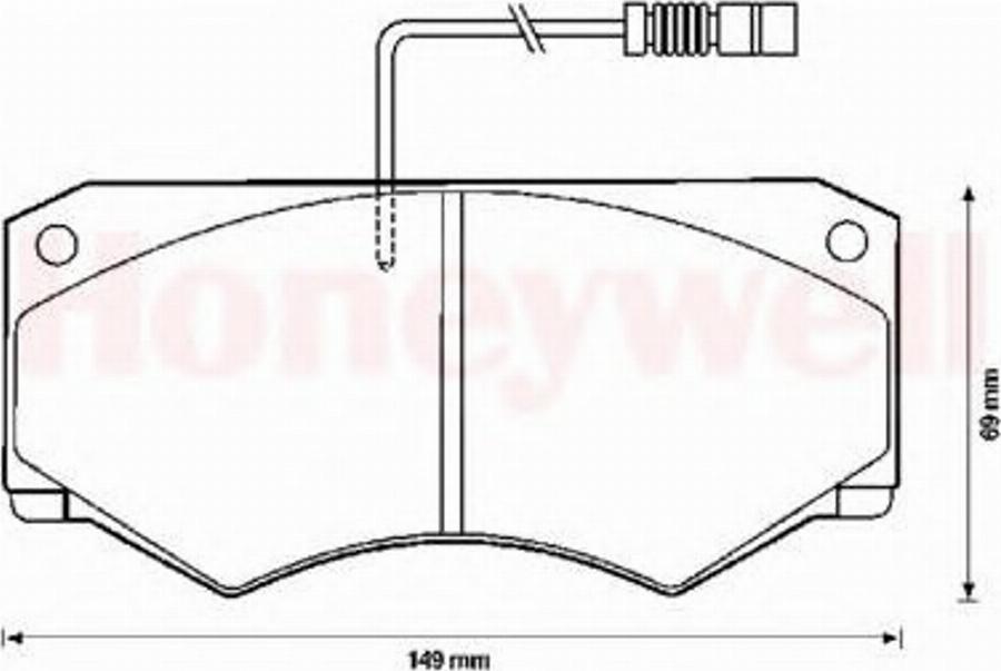 BENDIX 571825B - Bremžu uzliku kompl., Disku bremzes autospares.lv