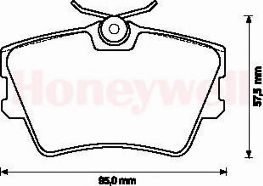 BENDIX 571875B - Brake Pad Set, disc brake www.autospares.lv