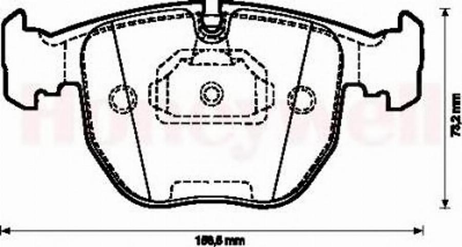 BENDIX 571873B - Bremžu uzliku kompl., Disku bremzes www.autospares.lv