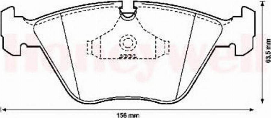 BENDIX 571394B - Тормозные колодки, дисковые, комплект www.autospares.lv