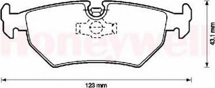 BENDIX 571395B - Brake Pad Set, disc brake www.autospares.lv