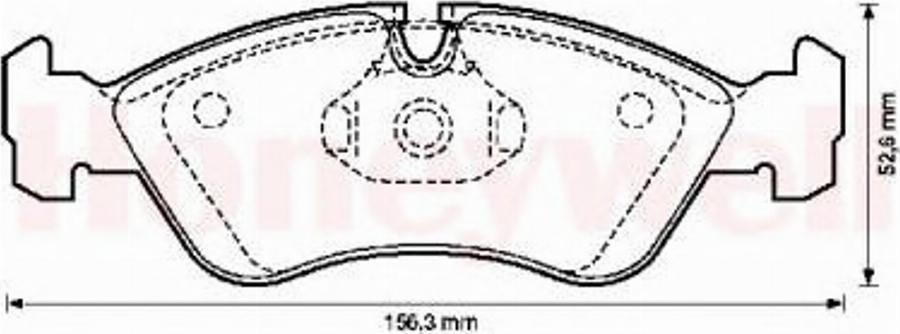 BENDIX 571391B - Bremžu uzliku kompl., Disku bremzes www.autospares.lv