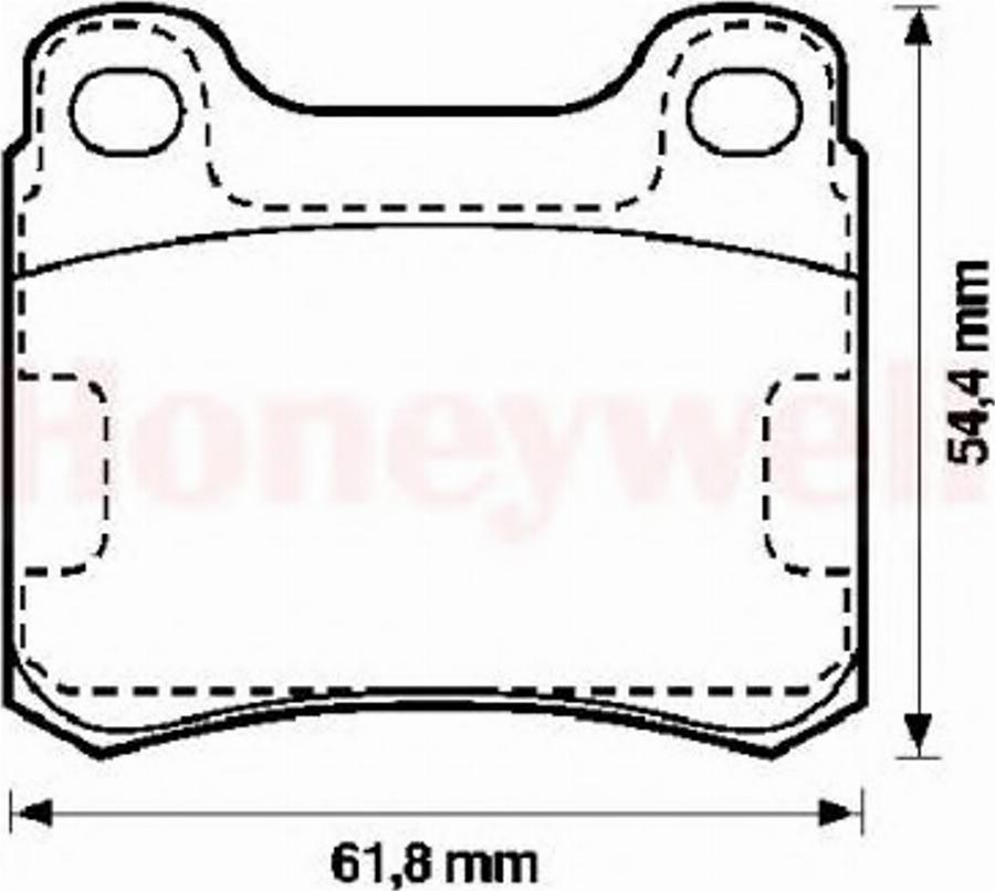 BENDIX 571344B - Brake Pad Set, disc brake www.autospares.lv