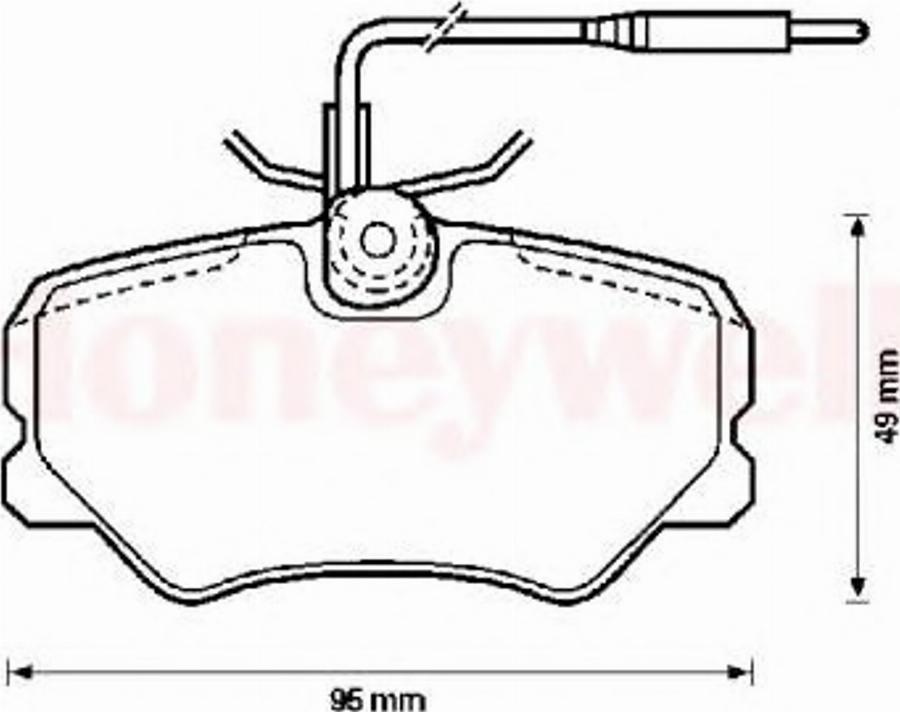 BENDIX 571359X - Тормозные колодки, дисковые, комплект www.autospares.lv