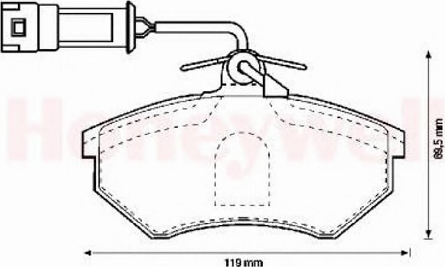 BENDIX 571356 B - Тормозные колодки, дисковые, комплект www.autospares.lv