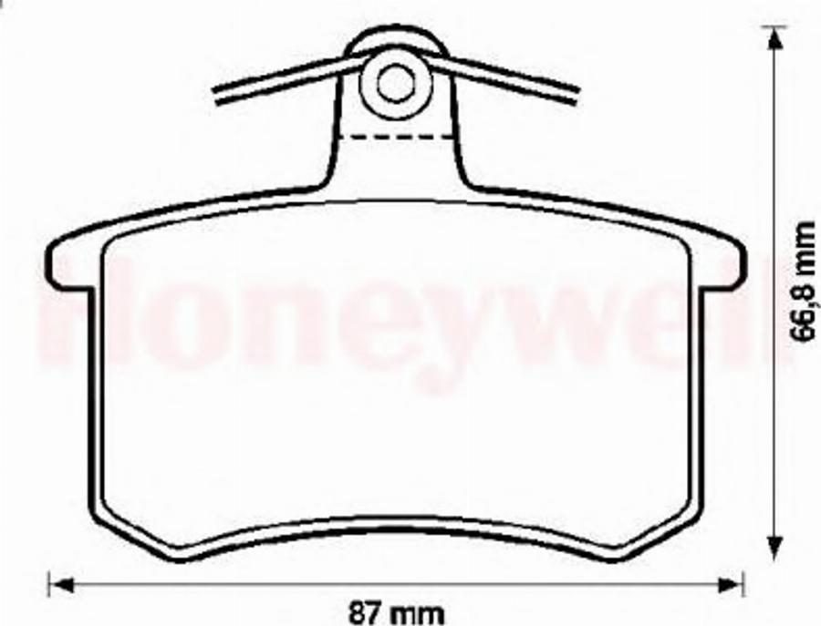 BENDIX 571350B - Brake Pad Set, disc brake www.autospares.lv