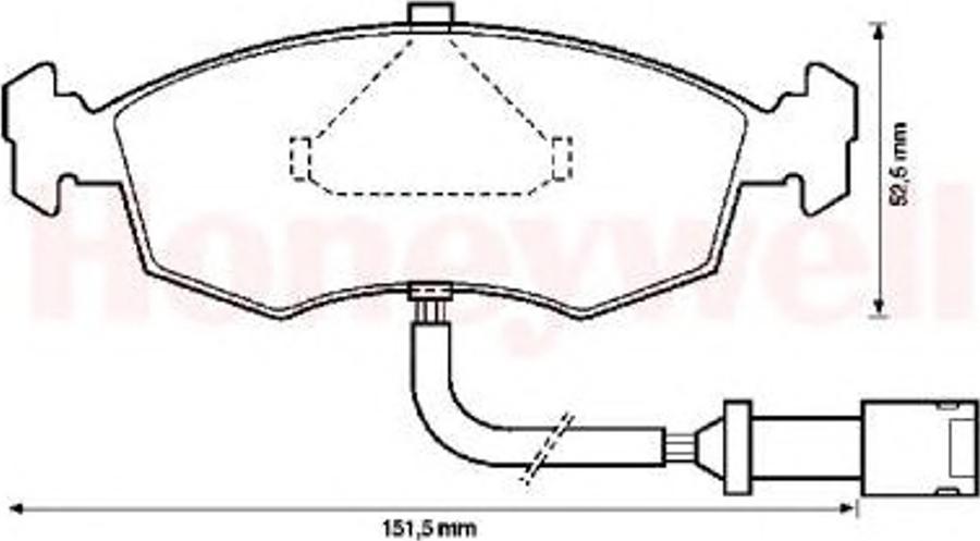 BENDIX 571351B - Тормозные колодки, дисковые, комплект www.autospares.lv