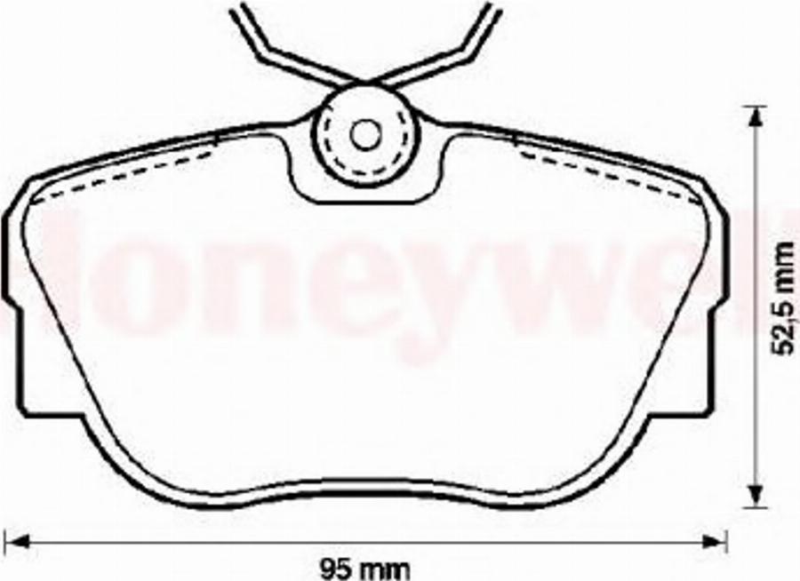 BENDIX 571353B - Brake Pad Set, disc brake www.autospares.lv