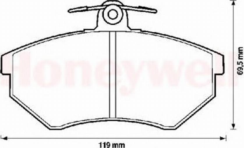 BENDIX 571357B - Bremžu uzliku kompl., Disku bremzes autospares.lv