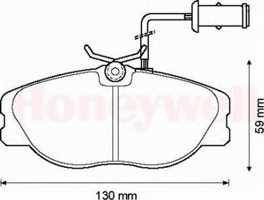 BENDIX 571365B - Bremžu uzliku kompl., Disku bremzes autospares.lv