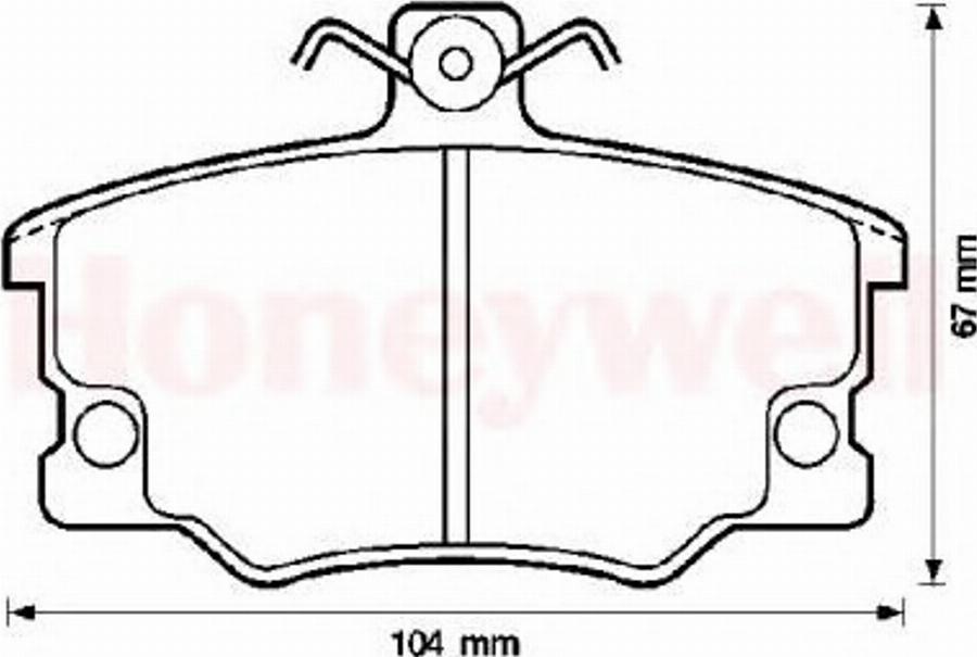 BENDIX 571309B - Тормозные колодки, дисковые, комплект www.autospares.lv