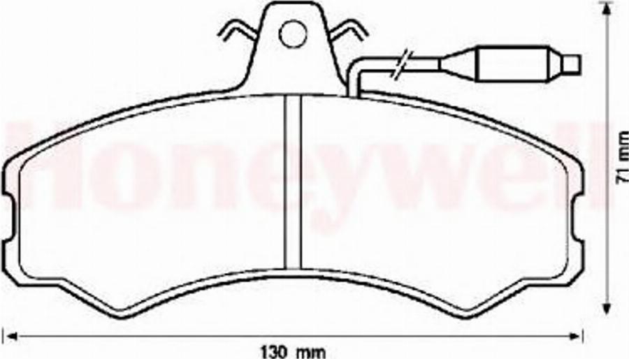 BENDIX 571304B - Bremžu uzliku kompl., Disku bremzes www.autospares.lv