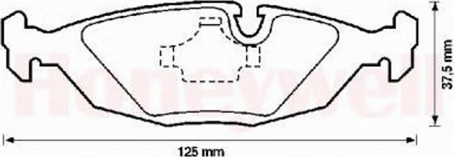 BENDIX 571300B - Тормозные колодки, дисковые, комплект www.autospares.lv