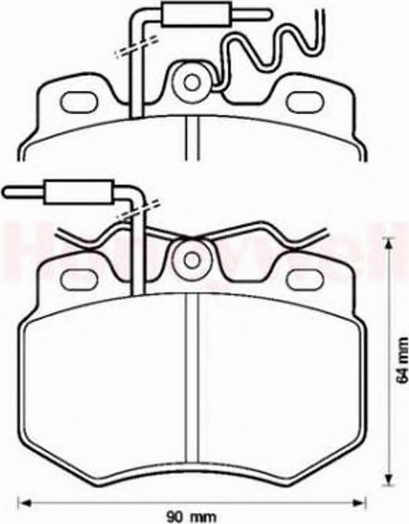 BENDIX 571319X - Bremžu uzliku kompl., Disku bremzes www.autospares.lv