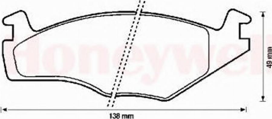 BENDIX 571316B - Brake Pad Set, disc brake www.autospares.lv