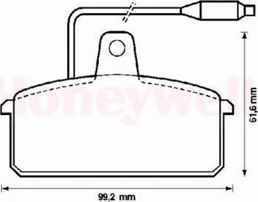 BENDIX 571318B - Brake Pad Set, disc brake www.autospares.lv