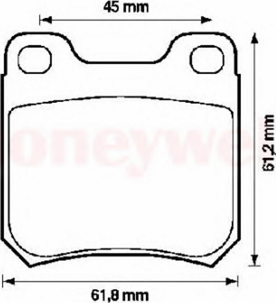 BENDIX 571389B - Тормозные колодки, дисковые, комплект www.autospares.lv