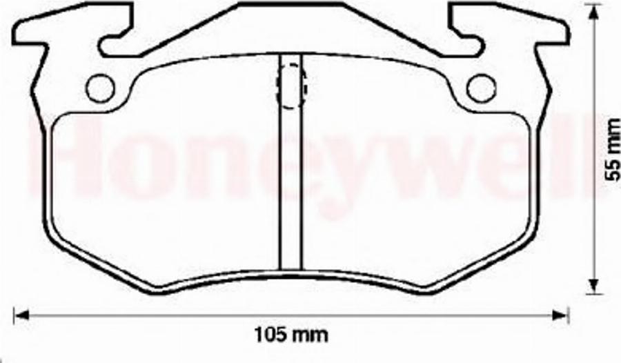 BENDIX 571334B - Bremžu uzliku kompl., Disku bremzes www.autospares.lv