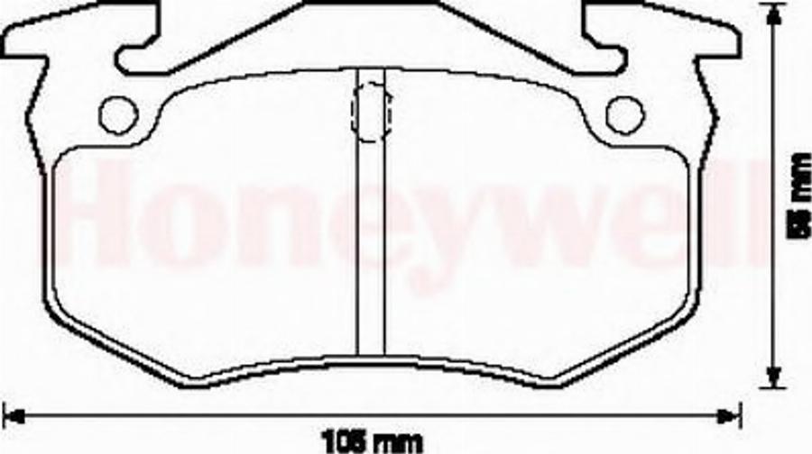 BENDIX 571335B - Bremžu uzliku kompl., Disku bremzes www.autospares.lv