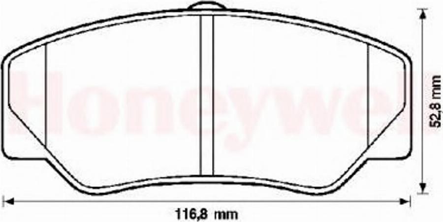 BENDIX 571336B - Bremžu uzliku kompl., Disku bremzes autospares.lv