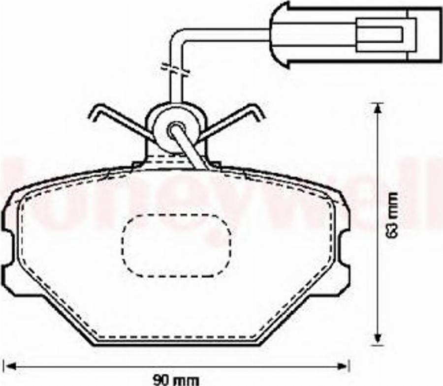 BENDIX 571330B - Brake Pad Set, disc brake www.autospares.lv