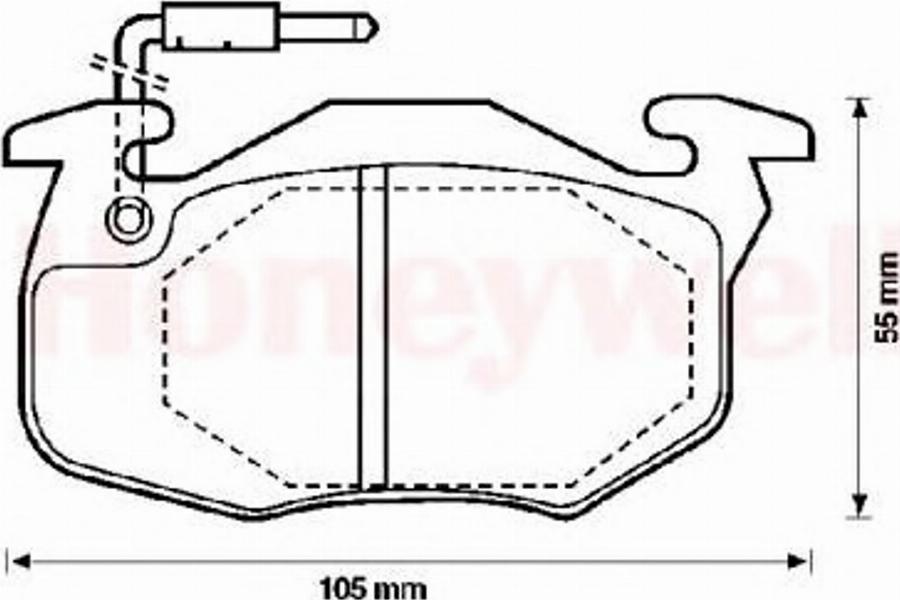 BENDIX 571333X - Тормозные колодки, дисковые, комплект www.autospares.lv