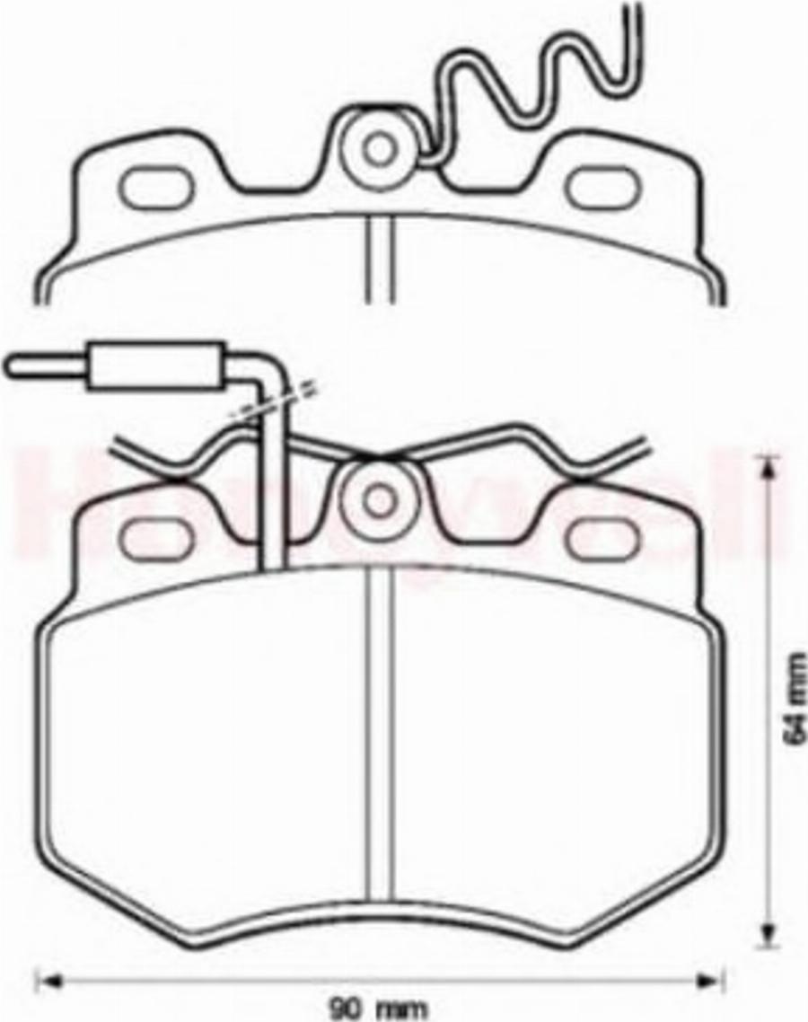 BENDIX 571320X - Bremžu uzliku kompl., Disku bremzes www.autospares.lv