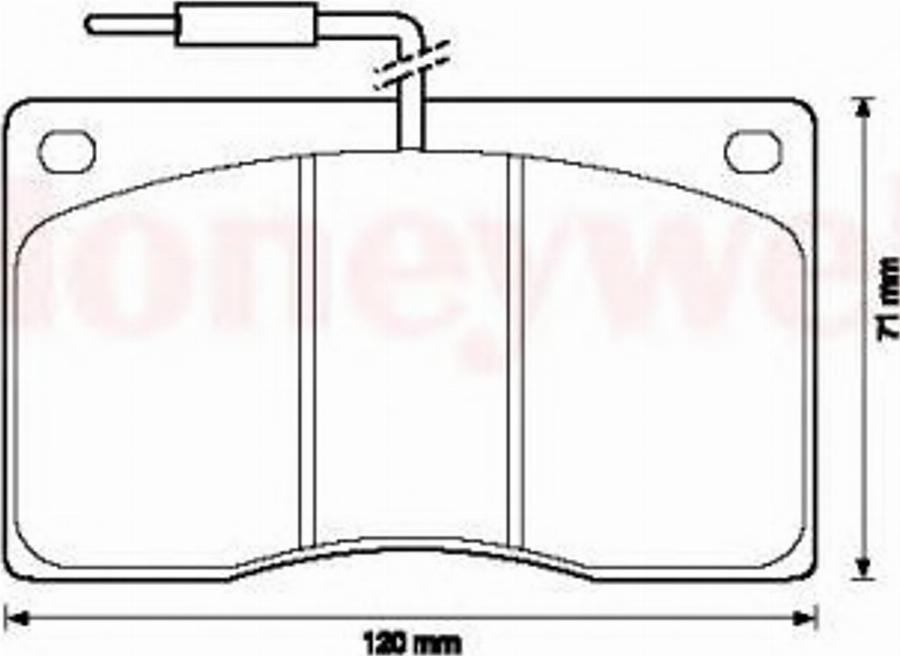 BENDIX 571321B - Bremžu uzliku kompl., Disku bremzes autospares.lv