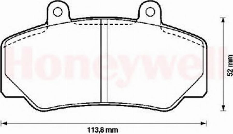 BENDIX 571370B - Тормозные колодки, дисковые, комплект www.autospares.lv